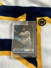 2019 Topps Clearly Authentic Autographs - Jesus Aguilar #CAA-JA Blue /25 (AU)