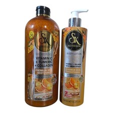 Sk duchess glow vitamin c Turmeric  Collagen scrub shower gel Spf 30, Lotion