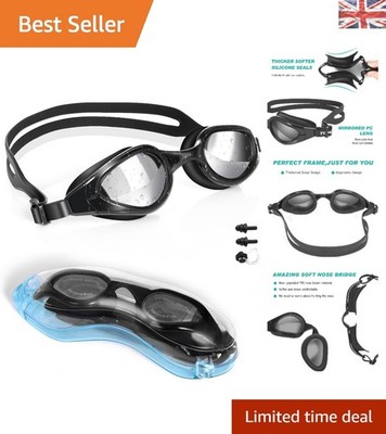 Black & Green Antibeschlagbrille - Hypoallergen, UV-Schutz für alle Schwimmer