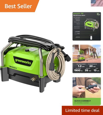 #ad #ad Lightweight 1900 PSI Compact Pressure Washer with Turbo Nozzle amp; 3 $359.99