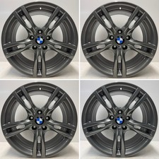 BMW 3 4 Series 18” 400 M Alloy Wheels Refurbished Ferric Grey F30 E90 Genuine
