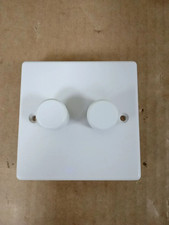 Varilight Classic White LED Dimmer Switch V Pro Series 2 Gang Single New