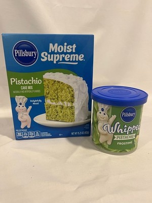 Pillsbury Moist Supreme Pistachio Cake Mix w/Whipped Pistachio Frosting