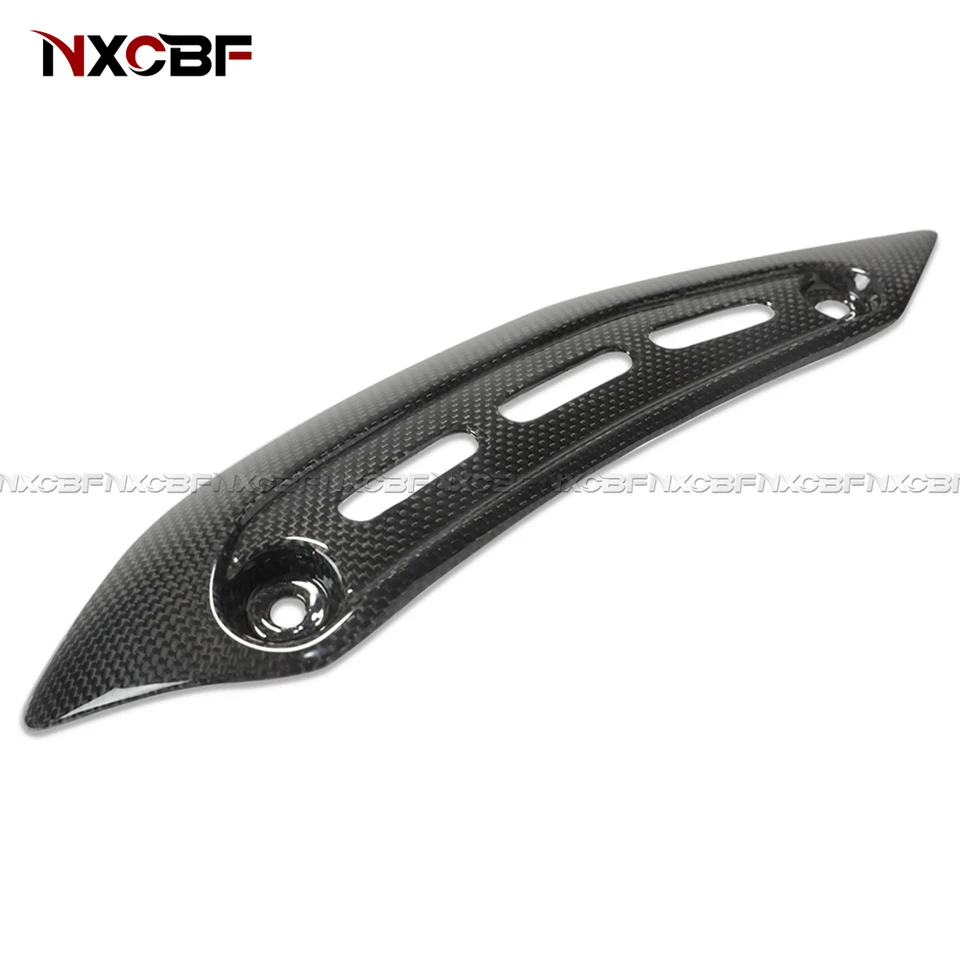 2014-2021 Ducati Monster 1200/S/R Carbon Fiber Exhaust Heat Shield Cover Fairing - Imagem 4 de 4