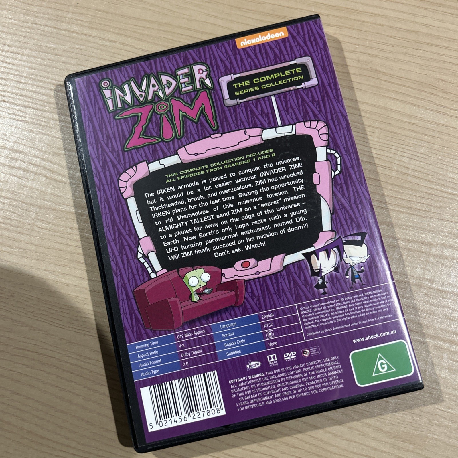 Zim Invasion Invader Zim The Complete Animated Series 6 DVD Set Nickelodeon Shock | eBay