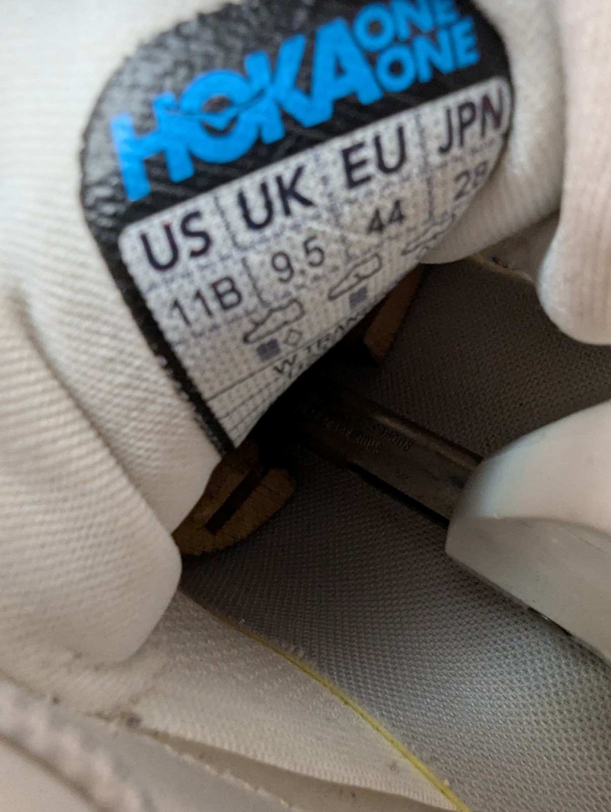 Womens Hoka One One Transport Athletic Shoes Sz 11 Used White Mesh Vibram thumbnail 13