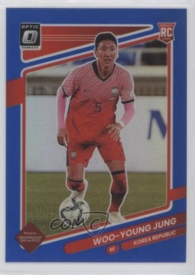 2021-22 Panini Donruss Road to Qatar Optic Blue Prizm 69/99 Woo-young Jung 0s9u