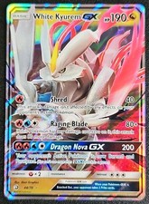 Pokémon TCG White Kyurem GX Dragon Majesty 48/70 Full Art Holo