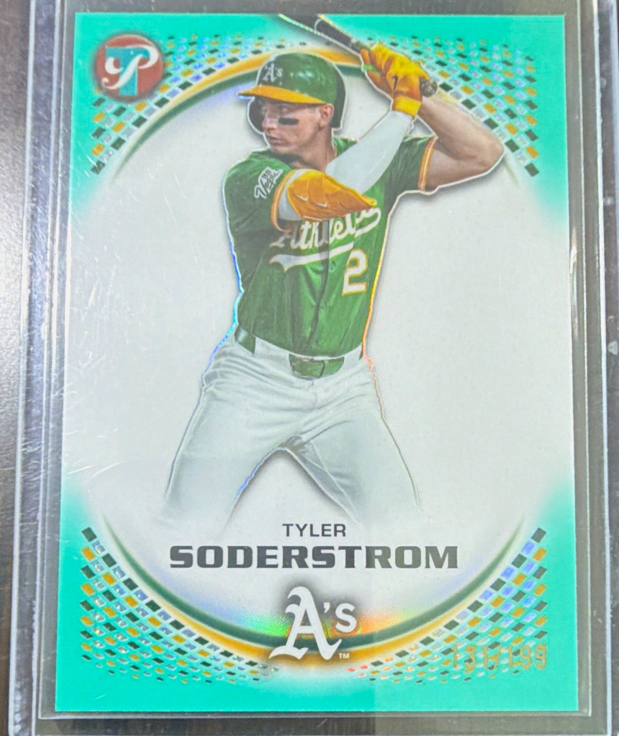 Topps Pristine 2026 Tyler Soderstrom Athletics Teal Parallel #159 /199