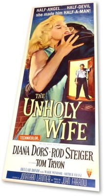 The Unholy Wife 14X36 Movie Poster Diana Dors Rod Steiger 1957