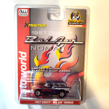 AutoWorld X-Traction ULTRA-G HO Scale Slot Car 1957 Chevy NOMAD NOC