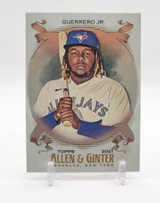 2021 Topps Allen & Ginter VLADIMIR GUERRERO JR Silver Portrait BLUE JAYS #63