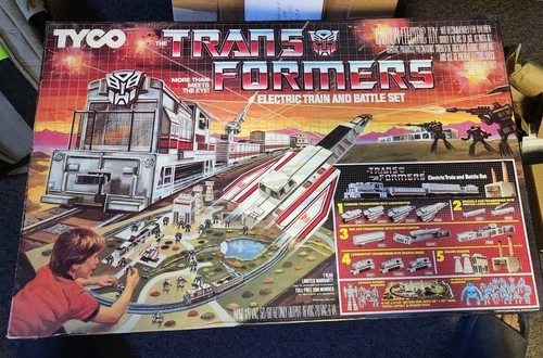 TYCO HO Transformers Electric Train & Battle Set Vintage 1985 Incomplete