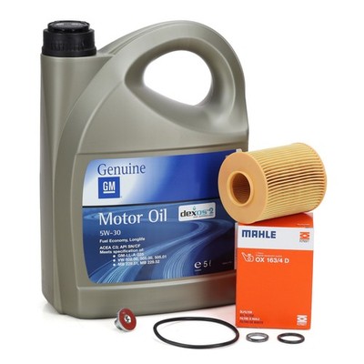 5L ORIGINAL 5W30 dexos2 + MAHLE Ölfilter für OPEL ASTRA G H MERIVA A 1.7 CDTI
