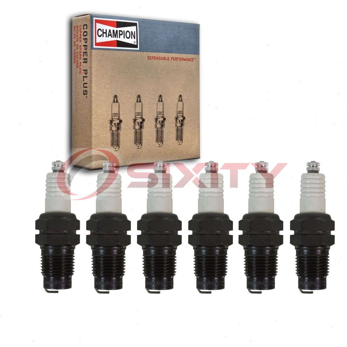 6 pc Champion Industrial 525 Spark Plugs for G59 G56 F11 26 25 15EX 15E vx
