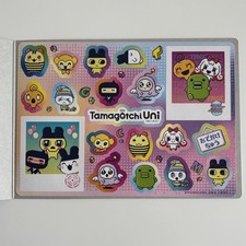 Bandai Flat Gashapon Gacha Tamagotchi Uni Jumbo Sticker Sheet Shield Card Dass 2