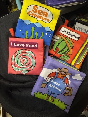 Small Crinkle Books For Babies-Set Of 4