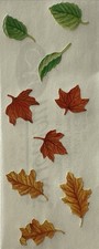 FALLING LEAVES Stickers 9pc Creative Memories Autumn Fall Colorful Card Making