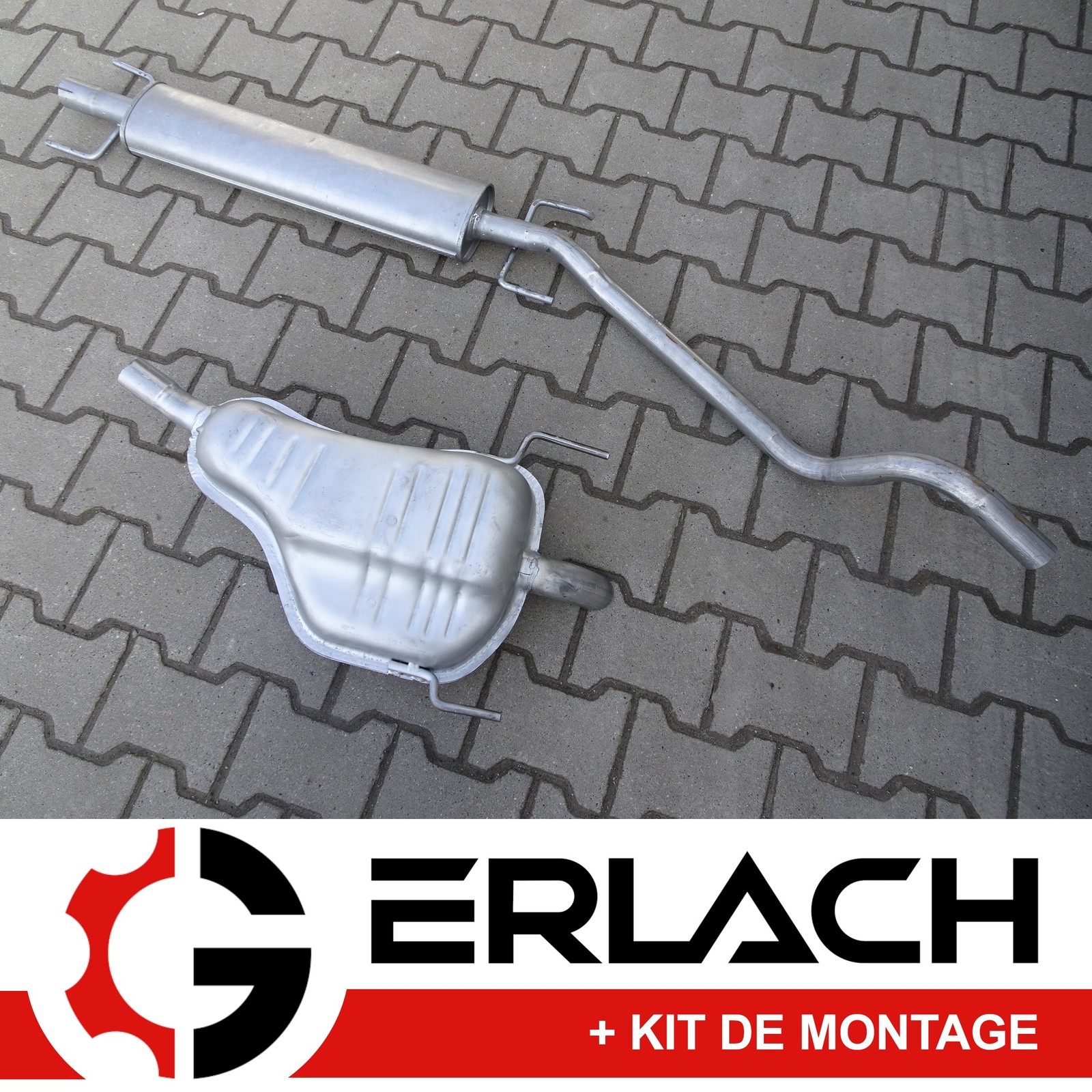 Echappement silencieux de precision pour Opel Astra H GTC structure acier durable
