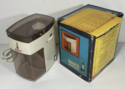 New Vintage Bialetti Macinacaffe Coronation Grain Mill Burr Coffee Grinder NOS