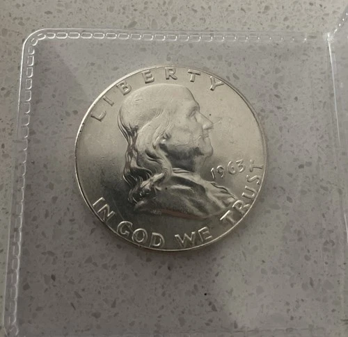1963 franklin half dollar Bu Near Mint