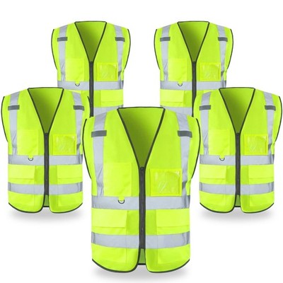 FATONE Hi Vis Safety Vest for Men- Reflective Strips, Class 2 High Visibility---
