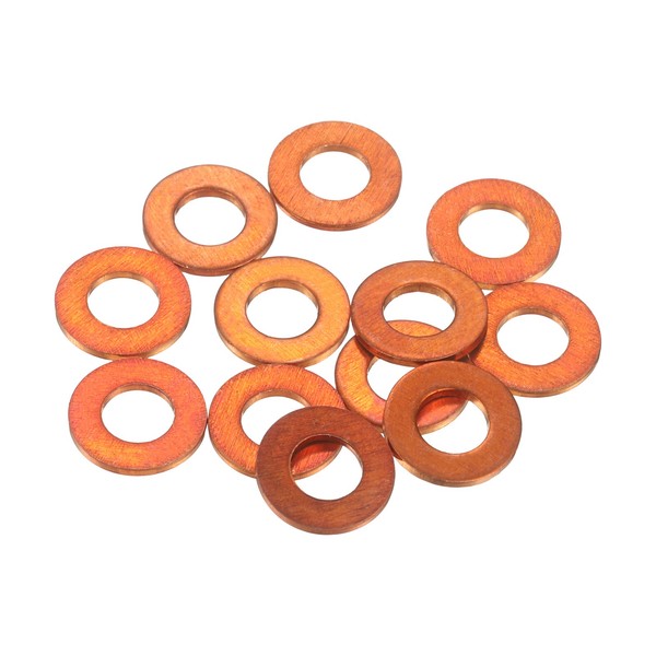 FüR 12X Kupfer-Unterlegscheiben 5X10X1Mm Flache Dichtringe Crush Washers-image