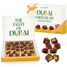 Dubai Chocolate, 24 Count Valentines Day Premium Chocolates, Luxury Dubai Chocol