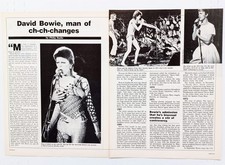 DAVID BOWIE MAN OF CHANGES TIMELINE-1983 3PG MAGAZINE ARTICLE PINUP CLIPPING
