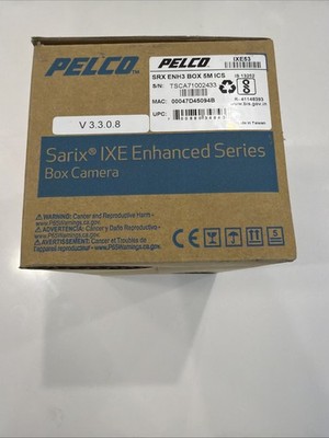 New Pelco IXE53 SRX ENH3 BOX 5M ICS Black Security Camera