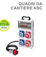 QUADRO DA CANTIERE CERTIFICATO ASC 4 PRESE 220V-380V 16A - SPINA PRESA CEE IP55