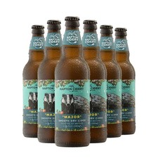 Napton Major Dry Cider 6.0% - 6 x 500ml - Slightly Sparkling Smooth Vegan