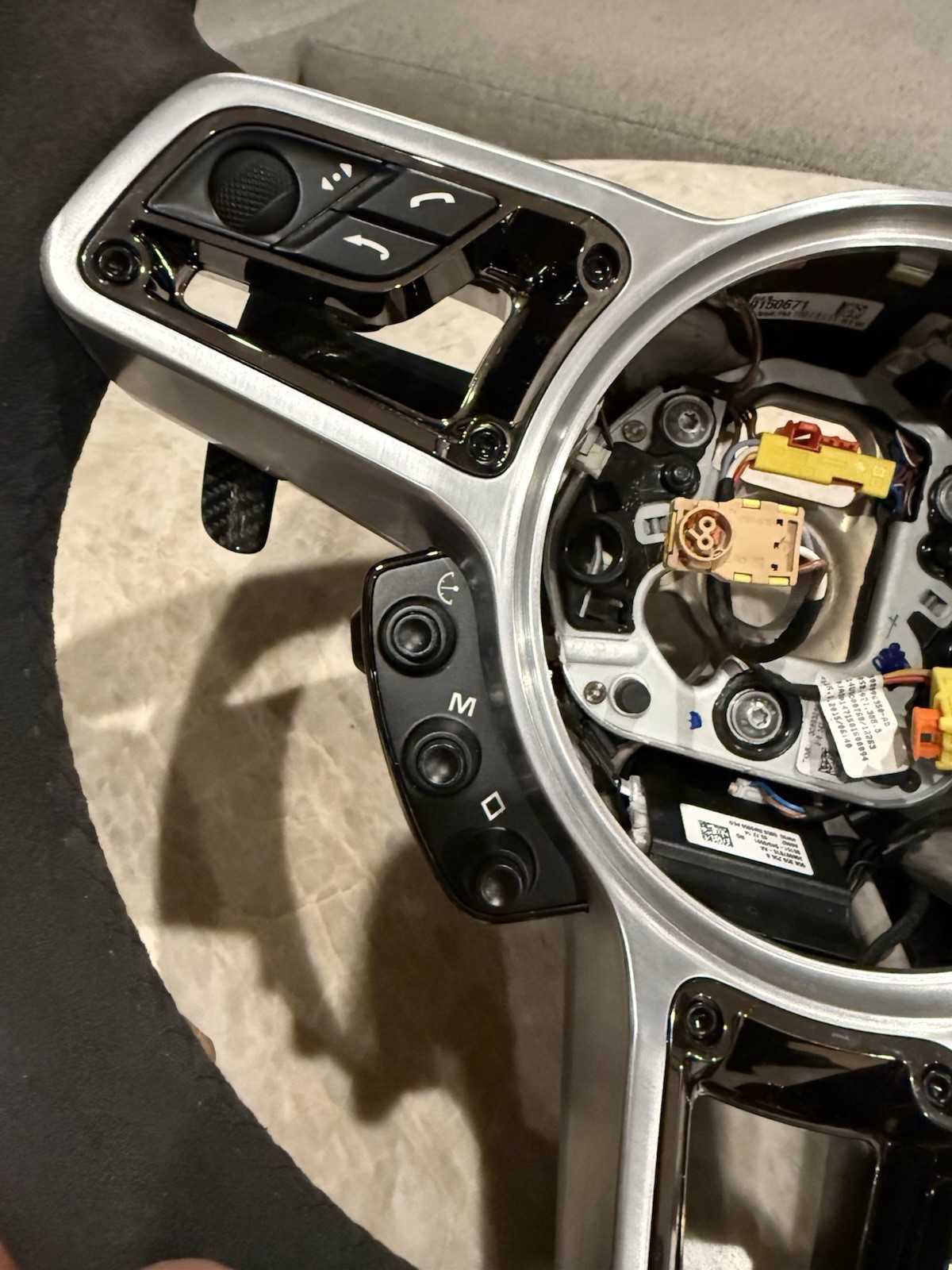 Porsche 918 Spyder Alcantara Steering Wheel With Carbon Fiber Pedal Shifting ￼