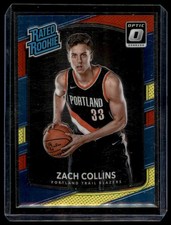 2017-18 Donruss Optic #191 Zach Collins Red and Yellow