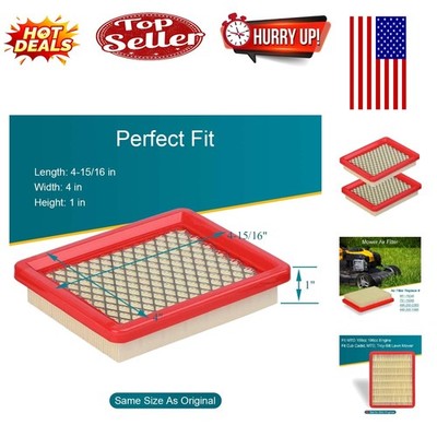 2 Pack OEM-Quality Air Filters for Cub Cadet & Troy-Bilt 159cc/196cc Engines