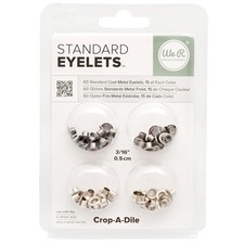 We R Memory Keepers WER-ES-41584 Eyelets Standard 60/Pkg-Cool Metal (3Pk) thumbnail