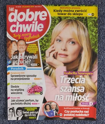IZABELLA SCORUPCO mag.COVER 2019 Poland Romina Power & Al Bano,Carl XVI Gustav