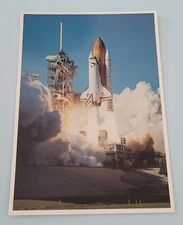 SPACE SHUTTLE DISCOVERY LAUNCH - JOHN GLENN - STS-95 - 4x6 POSTCARD - UNUSED