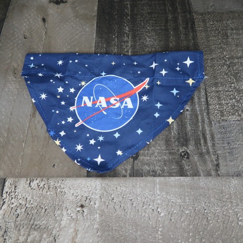 NASA Space Center Dog Bandana Slides on Collar Territory Brand Small-Medium - Picture 2 of 4