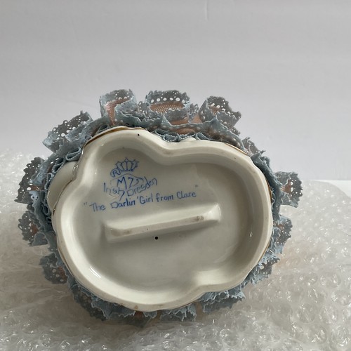 MV Mueller Volkstedt Irish Dresden lace figurine The Darlin’ Girl From Clare - Picture 16 of 18