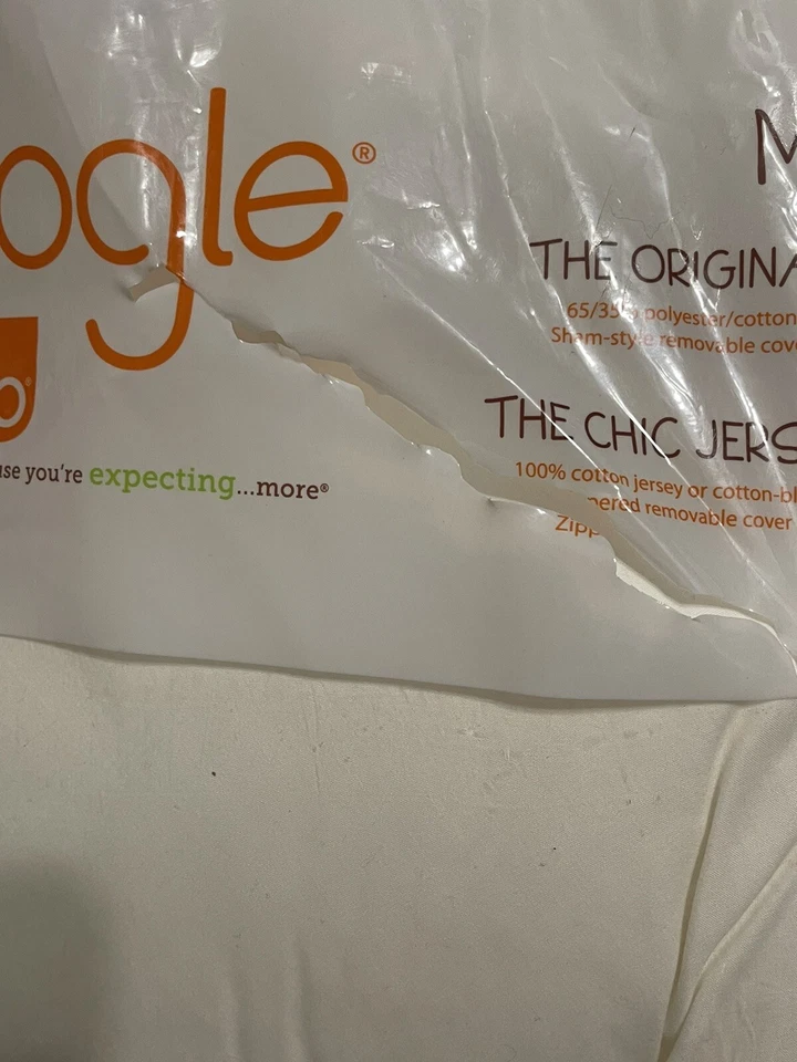 Almohada corporal total blanca Leachco Snoogle original de maternidad/embarazo Foto 4 de 4