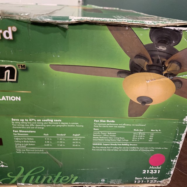 Hunter Regalia Ii 54194 60 Inch New Bronze Ceiling Fan With Light Brown For Hunter Regalia Ii 54194 60 Inch, Hunter Ceiling Fan Dimensions