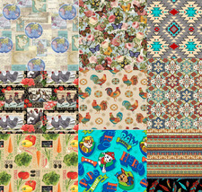 David Textiles 1 Yard Precut - Assorted Design Print 100 Cotton Quilt Fabric