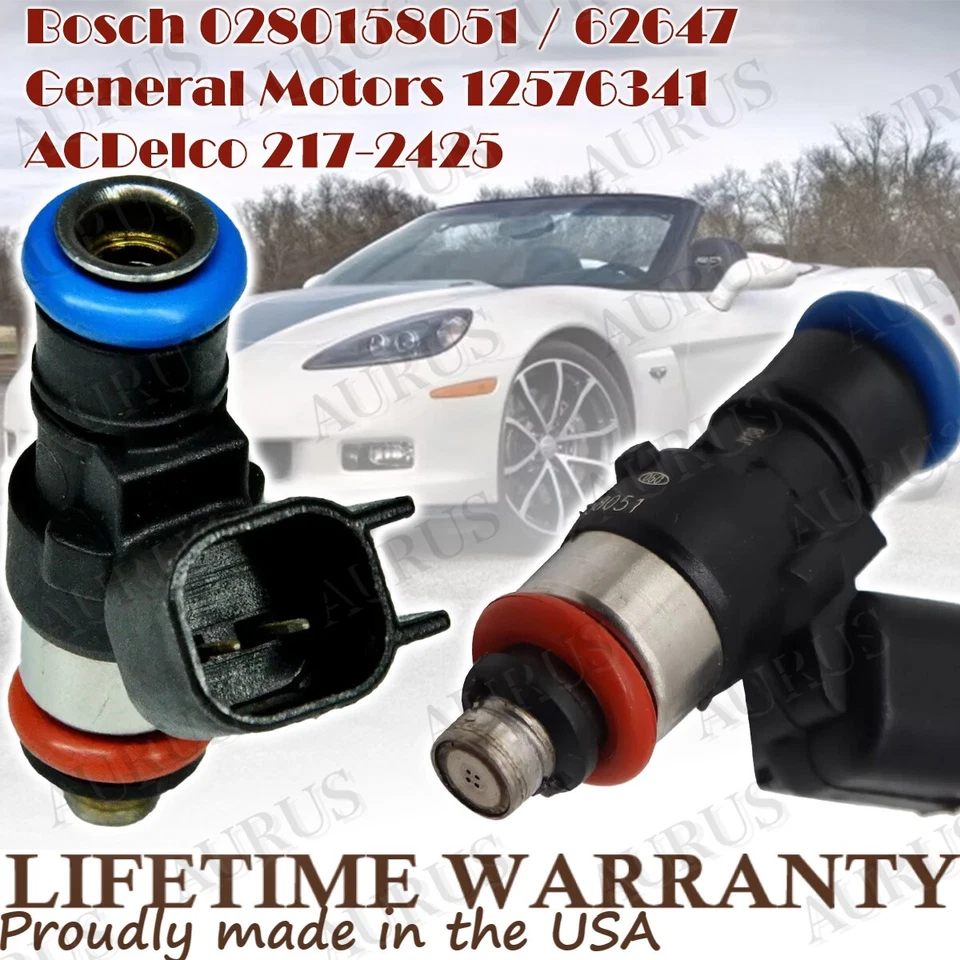 Inyectores de combustible X8 OEM AURUS NUEVOS para Chevrolet Corvette 2008 2009-2013 6,2 L LS3 Foto 3 de 4