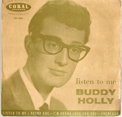 BUDDY HOLLY   EP  CORAL  " LISTEN TO ME "   [UK]   **tri-center** - Photo 1/4
