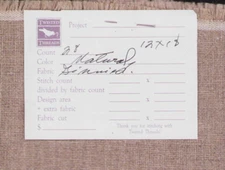 28 ct Cross Stitch Fabric Natural Brown 12x18" Cashel Linen Twisted Threads