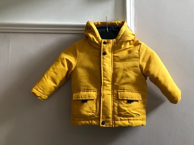 Baby Boy Boys Yellow Parka Coat PRIMARK BABY BOY OR GIRL YELLOW