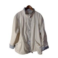 Women's Iz Sport White Lightweight Windbreaker Jacket Size 22/24