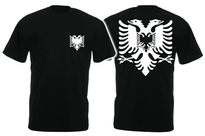 T-Shirt Albanien Albania Shqipëria Albanien Kosovo Wappen, Flagge, Alpha xxx 1 - Bild 1 von 2