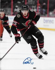 Autographed Ottawa Senators Egor Sokolov 8x10 Photo Original